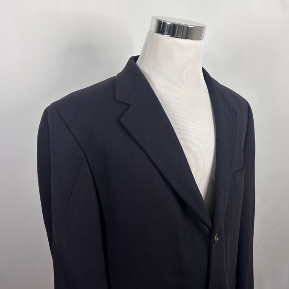 Metropolitan View Other - Metropolitan View 44L Sport Coat 100% Cashmere Navy Blue Three Button Lined